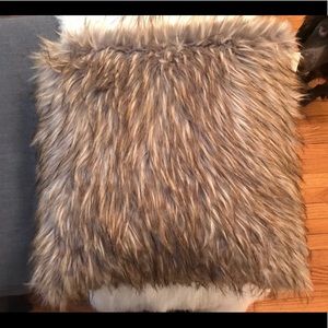Faux fur pillows